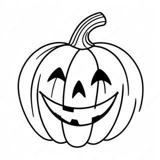 Smiling Jack O'Lantern Coloring Page | Jack O'Lantern coloring page