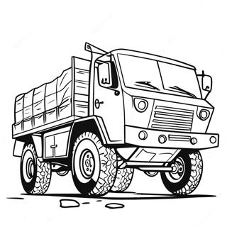 Army Truck Coloring Page | Army Truck coloring page