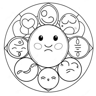 Full Moon Phases Coloring Page | Moon Phases coloring page