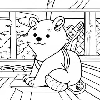 Mitsuri Kanroji Coloring Page | Demon Slayer Mitsuri coloring page