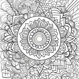 Colorful Chakra Mandala Coloring Page | Chakra coloring page