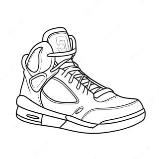 Basketball Shoes Coloring Page | Basketball Shoes coloring page