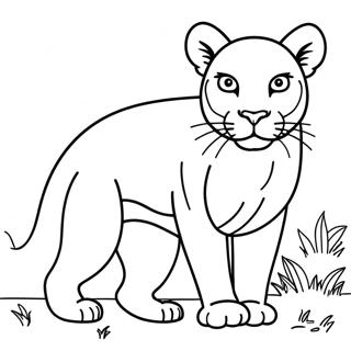 Puma Coloring Page | Puma coloring page