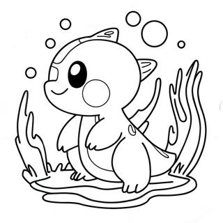 Water Type Pokemon Coloring Page | Water Type Pokemon coloring page