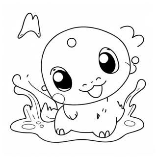 Cute Water Type Pokemon Coloring Page | Water Type Pokemon coloring page