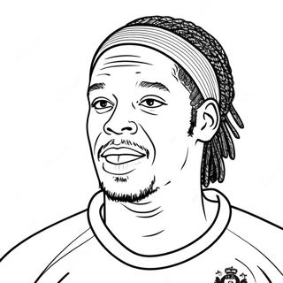 Ronaldinho Coloring Page | Ronaldinho coloring page