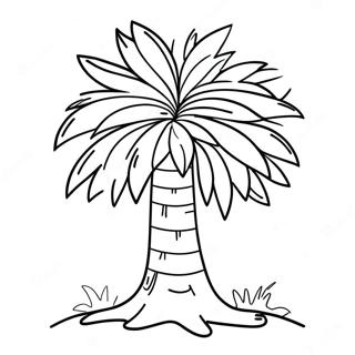 Colorful Chicka Chicka Boom Boom Tree Coloring Page | Chicka Chicka Boom Boom coloring page