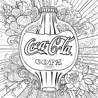 Coca Cola Logo Coloring Page | Coca Cola coloring page