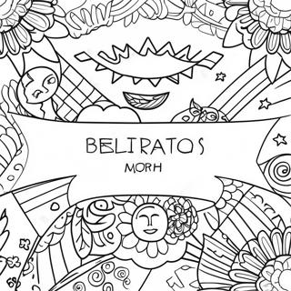 Hispanic Heritage Month Flags Coloring Page | Hispanic Heritage Month Flags coloring page