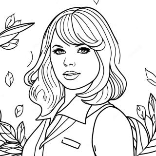 Taylor Swift Rood Kleurplaten