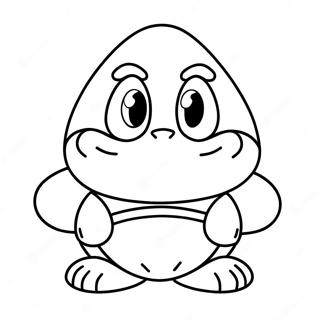 Goomba Coloring Page | Goomba coloring page