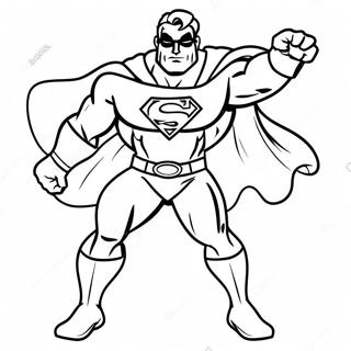 Superhero Dad Coloring Page | I Love You Dad coloring page