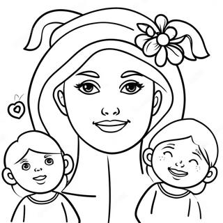 Women's Day Celebration Coloring Page | Women's Day coloring page