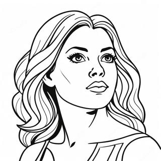 Empowered Women Coloring Page | Women's Day coloring page