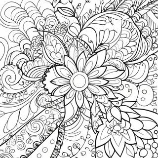 Colorful Binder Cover Design Coloring Page | Binder Cover coloring page