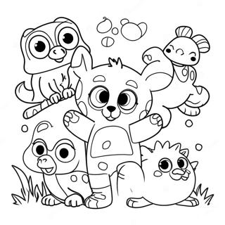 1st Graders Fun Animals Coloring Page | for 1st Graders coloring page