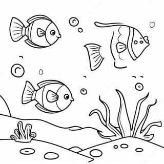 1st Graders Colorful Underwater Scene Coloring Page | for 1st Graders coloring page
