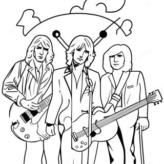 Classic Rock Album Cover Coloring Page | Album Cover coloring page