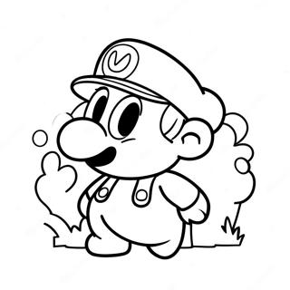 Super Mario Odyssey Cappy Coloring Page | Super Mario Odyssey Cappy coloring page