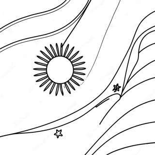 Argentina Flag Coloring Page | Argentina coloring page