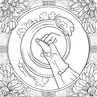Yom Kippur Symbolic Coloring Page | Yom Kippur coloring page
