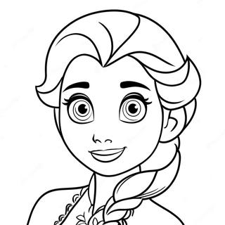 Elsa Frozen 2 Show Yourself Coloring Page | Elsa Frozen 2 Show Yourself coloring page