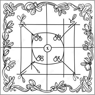 Tic Tac Toe Game Board Coloring Page | Tic Tac Toe coloring page