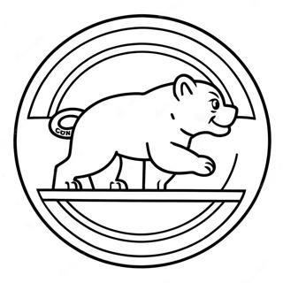 Chicago Cubs Logo Coloring Page | Chicago Cubs coloring page