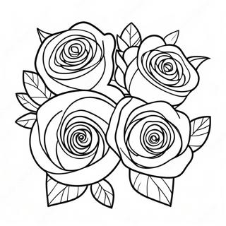 Roses Coloring Page | Roses coloring page