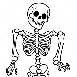 Funny Dry Bones Skeleton Coloring Page | Dry Bones coloring page