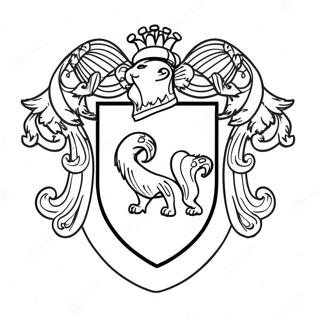 Hufflepuff Crest Coloring Page | Harry Potter Hufflepuff coloring page