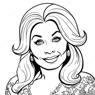 Dolly Parton Coloring Page | Dolly Parton coloring page