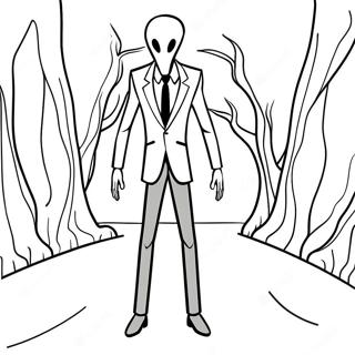 Slenderman Kleurplaten
