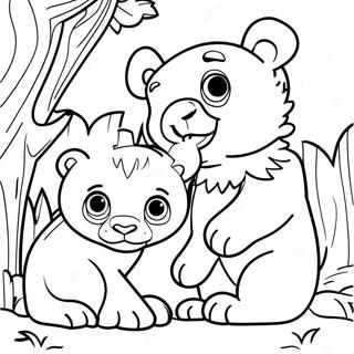 Cubs Coloring Page | Cubs coloring page