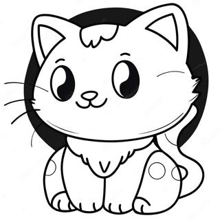 Cute Cat Kid Coloring Page | Cat Kid coloring page