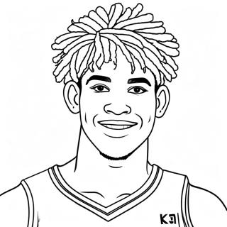 LaMelo Ball Coloring Page | LaMelo Ball coloring page