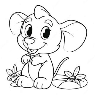 Cute Disney Valentines Coloring Page | Cute Disney Valentines coloring page