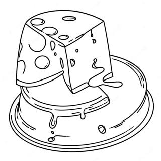 Cheese Coloring Page | Cheese coloring page