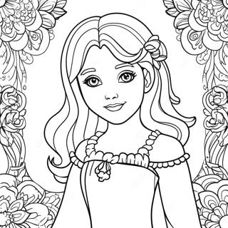 Charming Isabella Encanto Coloring Page | Isabella Encanto coloring page