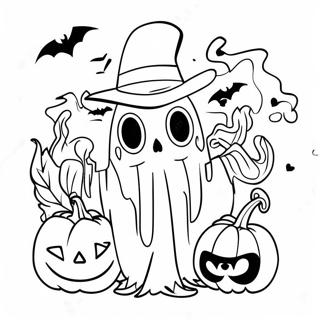 Skrämmande Spirit Halloween Logotyp Målarbild | Spirit Halloween-logotyp målarbild