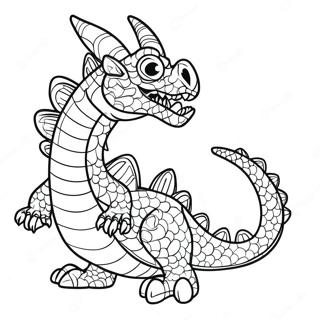Dragon Puppet Template Coloring Page | Dragon Puppet Template coloring page