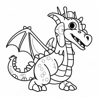 Colorful Dragon Puppet Coloring Page | Dragon Puppet Template coloring page