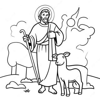 Good Shepherd Coloring Page | Good Shepherd coloring page