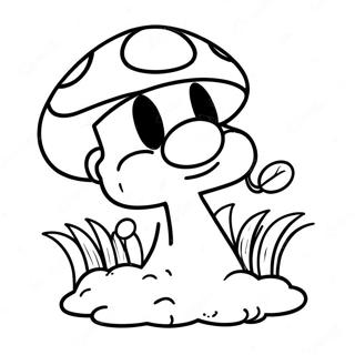 Mario Mushroom Coloring Page | Mario Mushroom coloring page