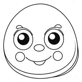Cute Cartoon Face Coloring Page | Face coloring page