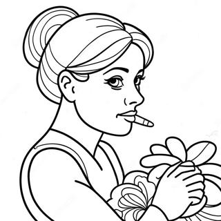 Mom Coloring Page | Mom coloring page