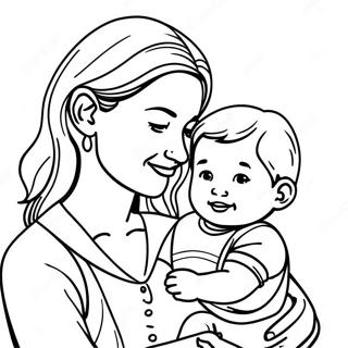 Mãe Páginas para Colorir