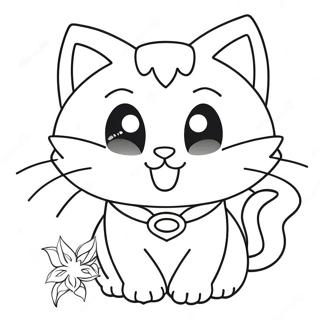 Super Kitty Coloring Page | Super Kitty coloring page