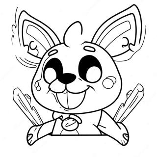 Nightmare Bonnie Coloring Page | Nightmare Bonnie coloring page
