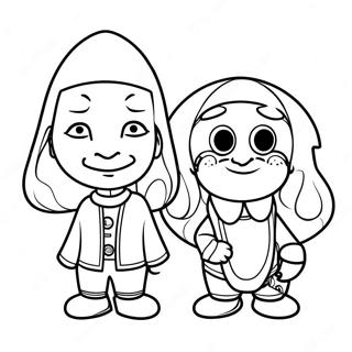 Vlad und Niki Abenteuer Ausmalbild | Vlad und Niki Ausmalbild